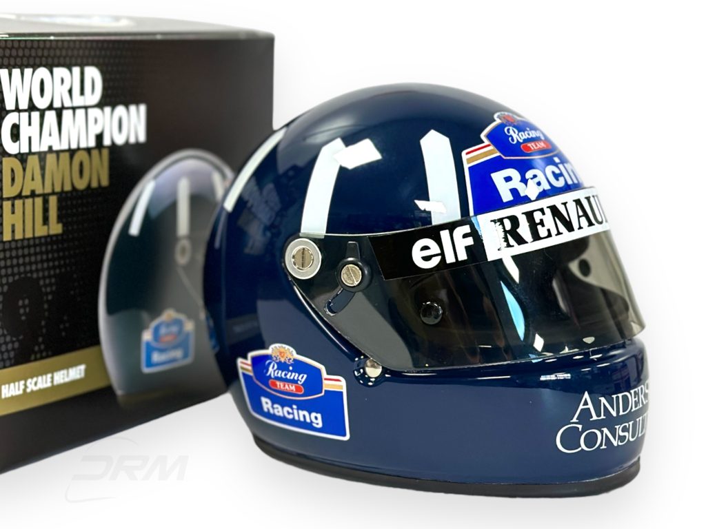 DRM Exclusive Damon Hill 1996 World Champion 1:2 Helmet Ltd to 150pcs