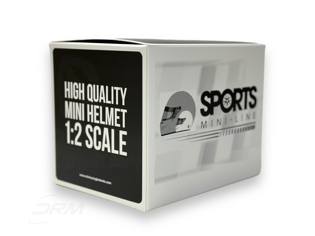 White Sports Mini Line Box for 1:2 Helmet