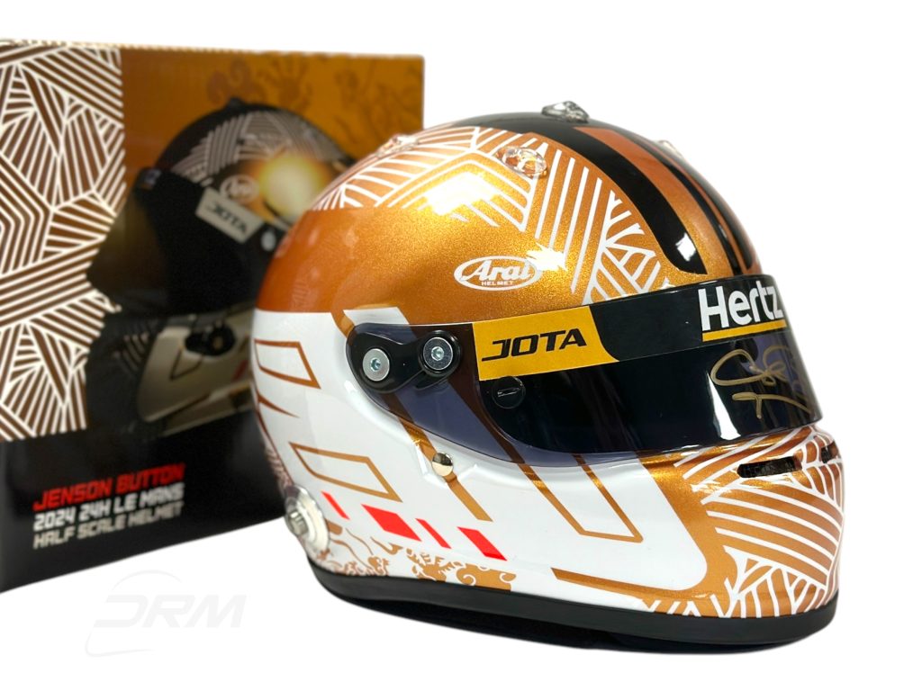 DRM SIGNED Exclusive Jenson Button 2024 Le Mans Arai 1:2 Helmet Ltd to 96pcs