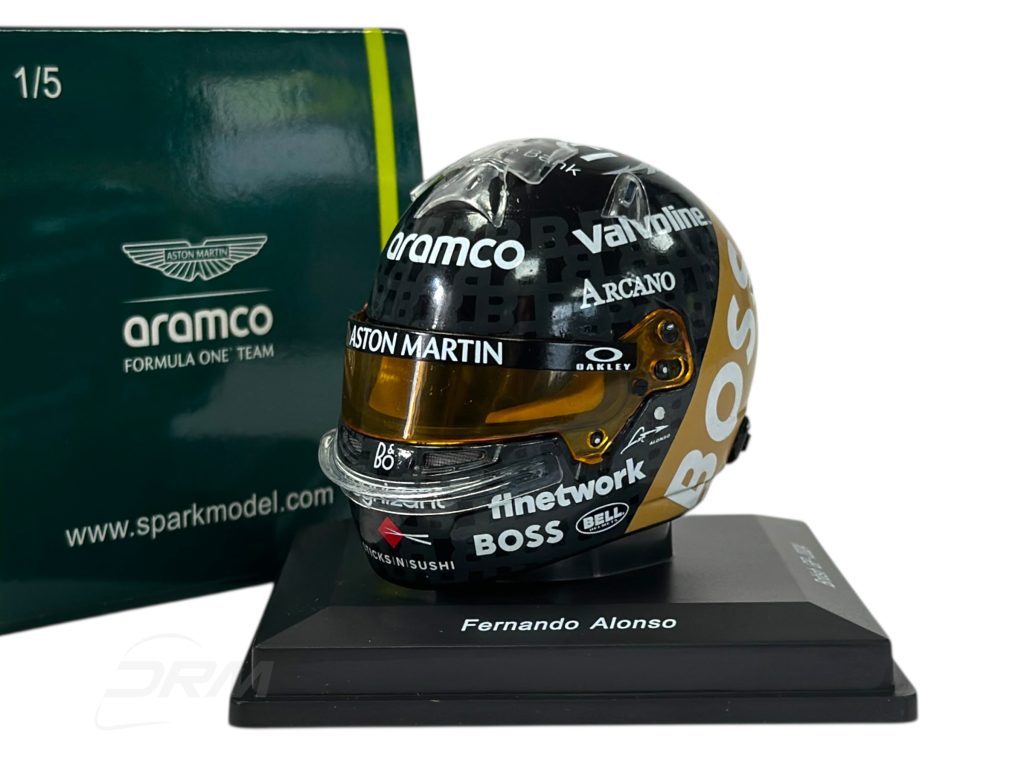 Fernando Alonso 2024 Aston Martin British GP Bell Spark 1:5 Helmet