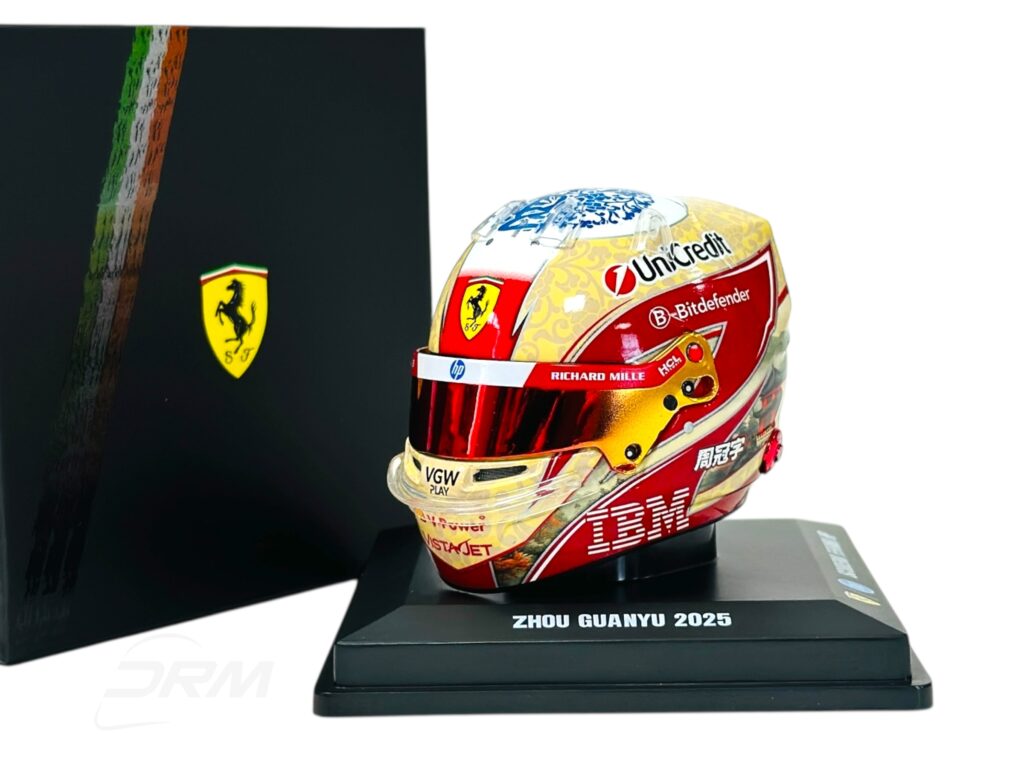Zhou Guanyu 2025 Ferrari Bell Spark 1:5 Helmet