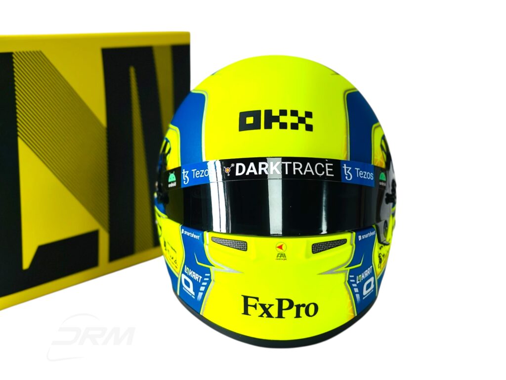 Lando Norris 2022 McLaren Spanish GP VIP OKX Branding Bell 1:2 Helmet