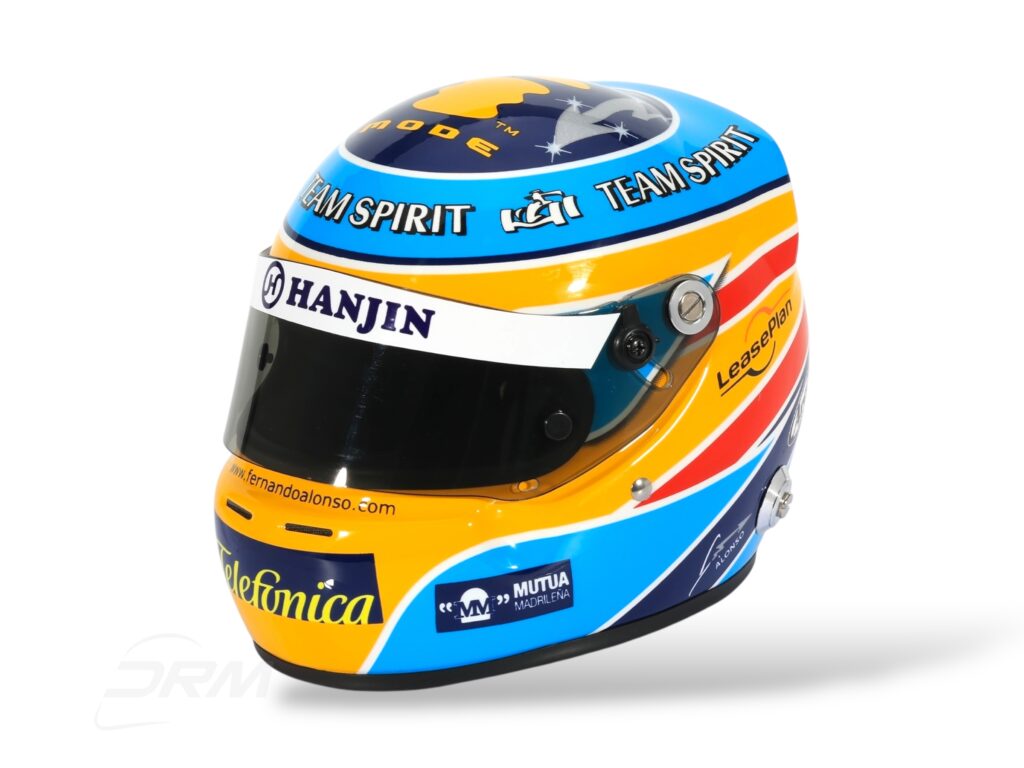 DRM Exclusive Signed Fernando Alonso 2006 Renault 20 Year Anniversary World Champion 1:2 Helmet