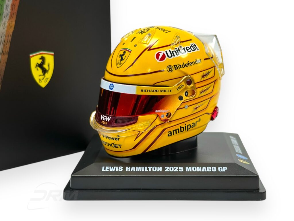 Lewis Hamilton 2025 Ferrari Monaco GP Bell LookSmart Spark 1:5 Helmet
