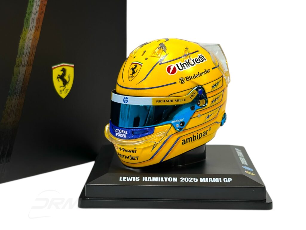 Lewis Hamilton 2025 Ferrari Miami GP Bell LookSmart Spark 1:5 Helmet