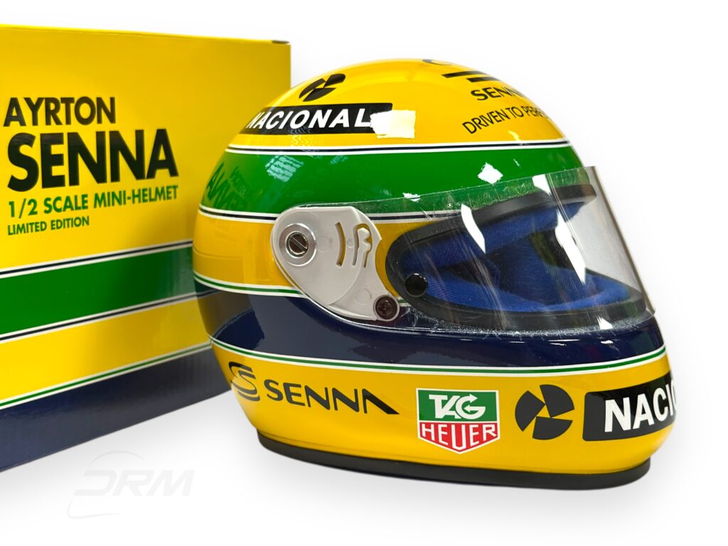 Ayrton Senna 1993 Paris Bercy Karting Shoei 1:2 Helmet - Bubbling